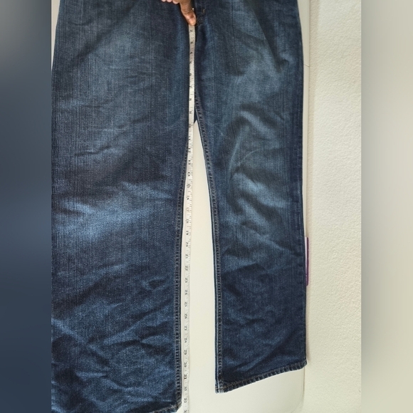 Perry Ellis Mens Jeans 36x30 Blue  Denim Straight Leg Pocket Casual School Work - Picture 2 of 13